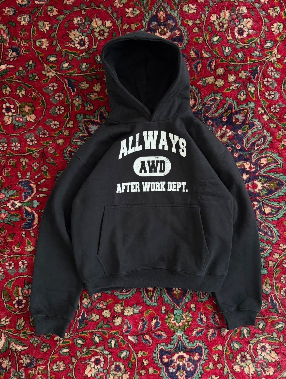 Varsity Hoodie - Jet Black