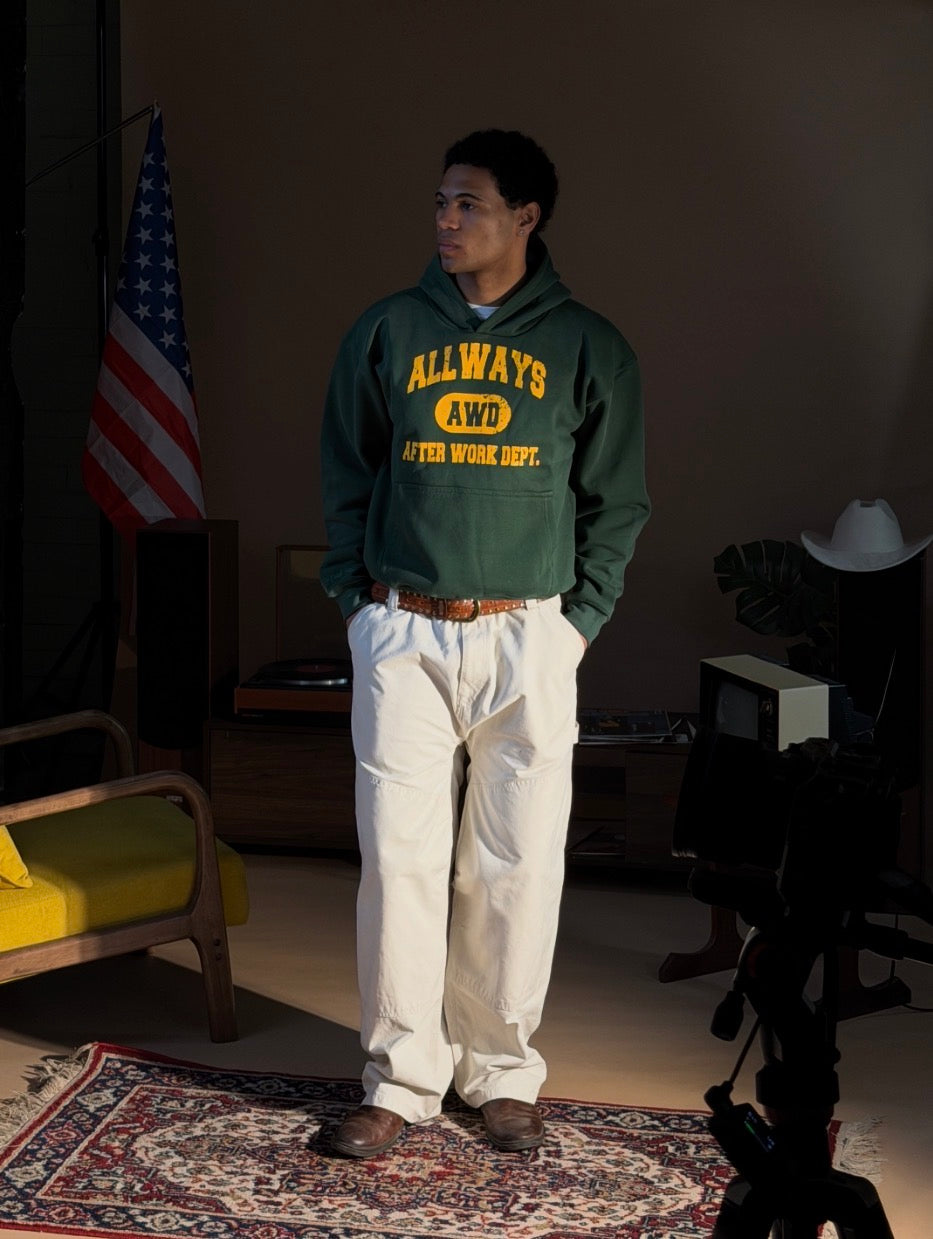Varsity Hoodie - Field Green
