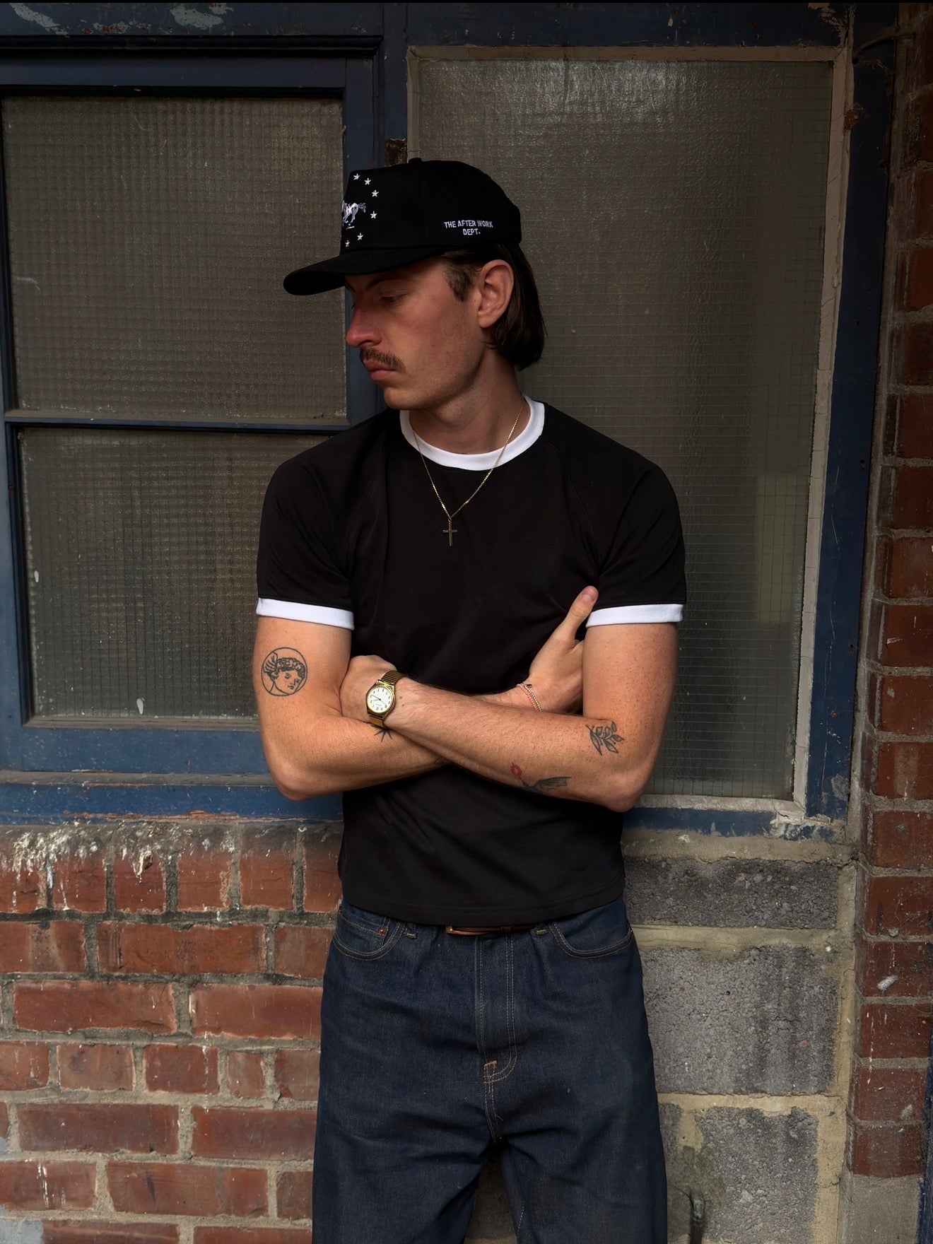 Ringer Tee - Black