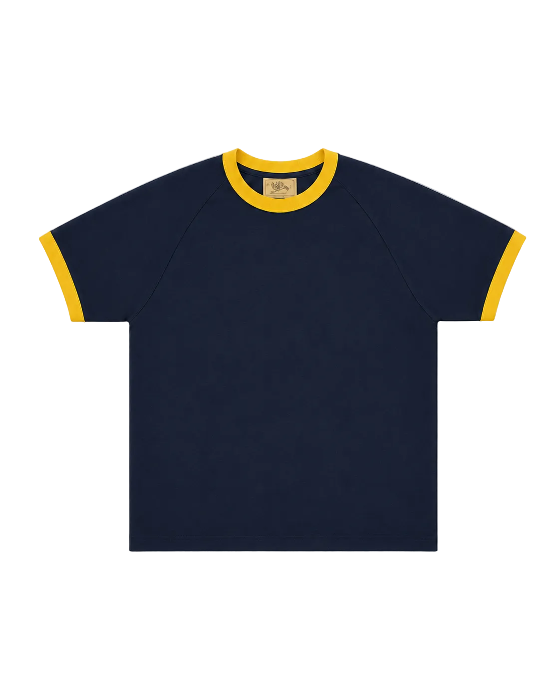 Ringer Tee - Navy / Yellow