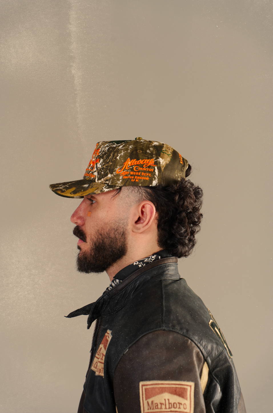 Allways Western Cap - Orange Camo