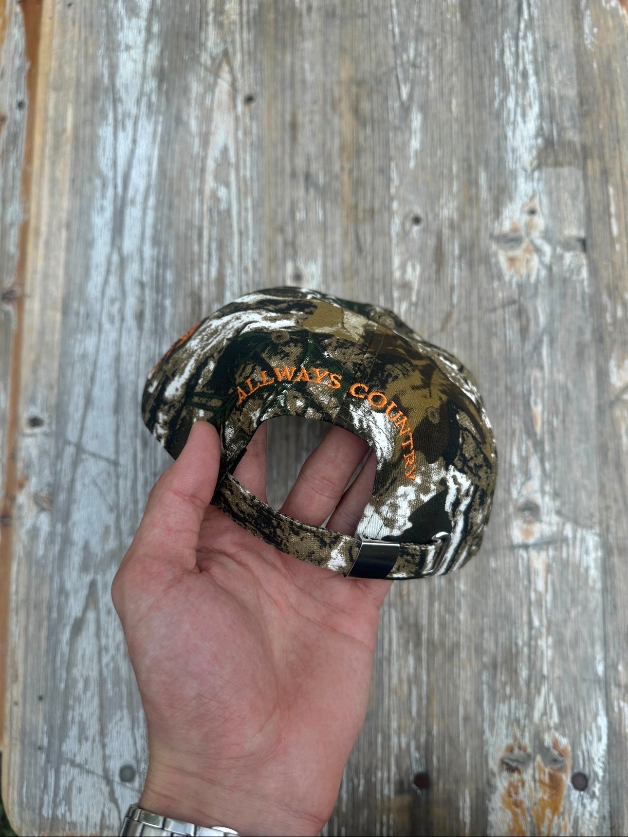 Allways Western Cap - Orange Camo