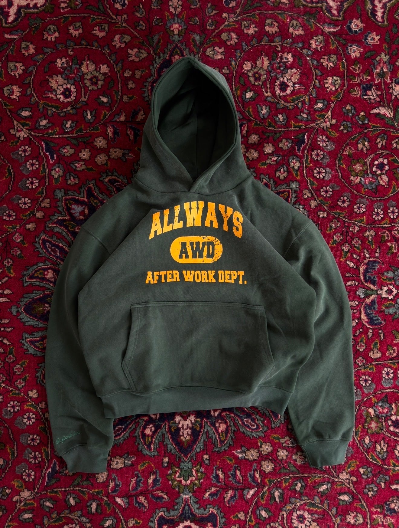 Varsity Hoodie - Field Green